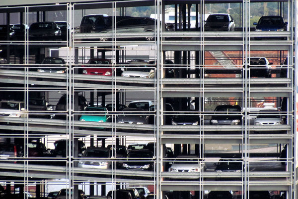car collection: multi-storey city car park