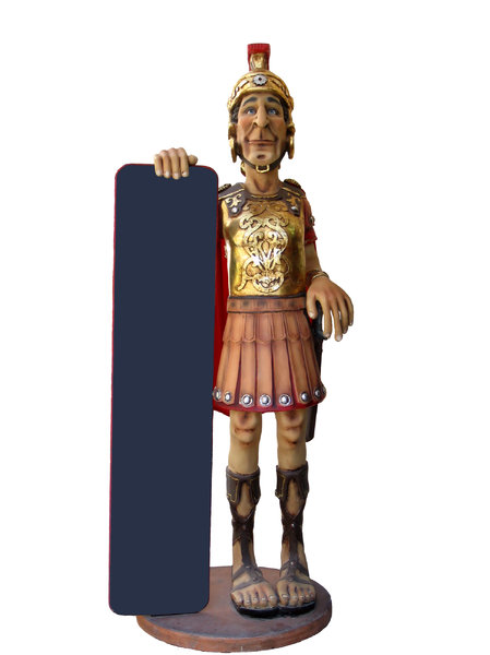 Centurion: A Roman Centurion holding a blackboard