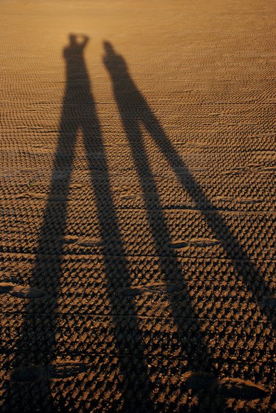 Photographers shadow: Photographers shadow