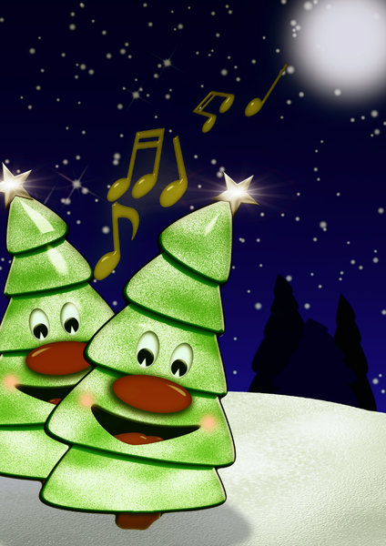 zingende kerstbomen: 