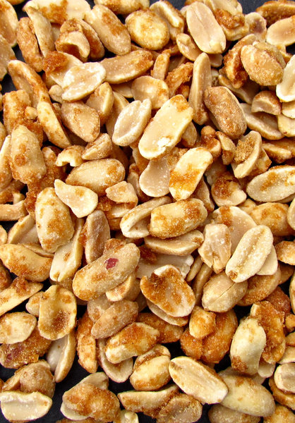 savoury honeyed peanuts1: bulk quantities of honey and spices coated peanuts