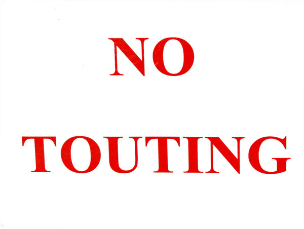 no touting