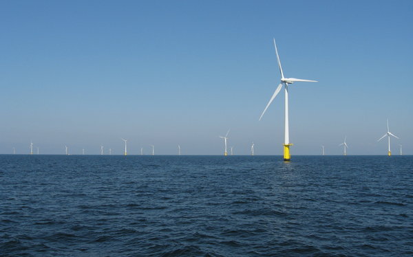 Wind Farm: Off-shore Wind Farm near Dutch coast