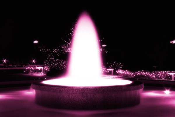Pink Glowing Fountain