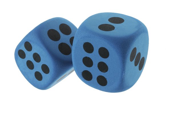 dice: two blue dices