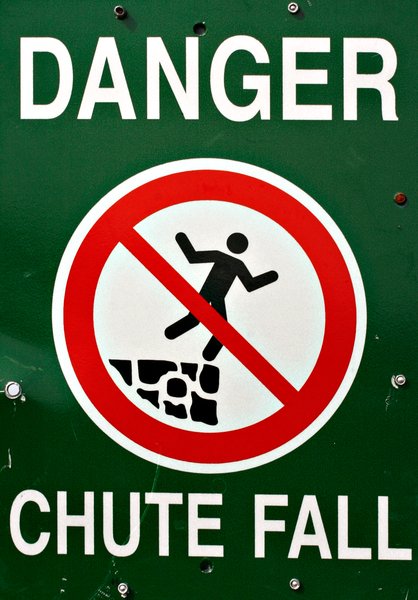 Fall Danger Sign