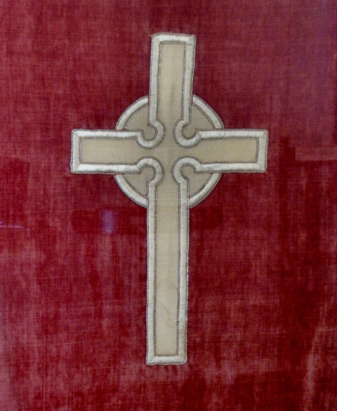 embroidered cross