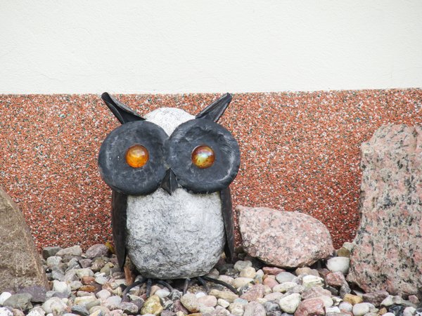 decorative stone owl
