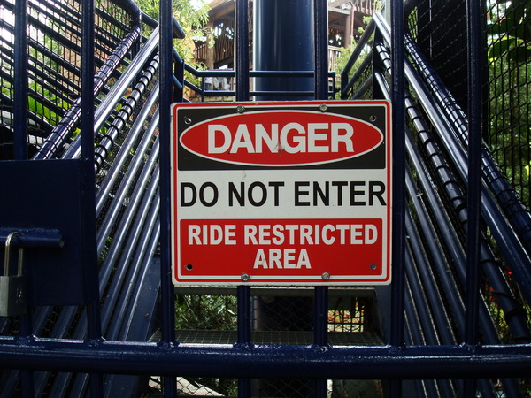 DANGER: Restricted sign