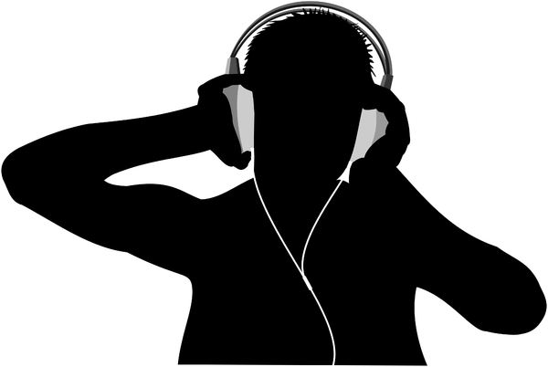 Listen to the music: Two vectors graphics