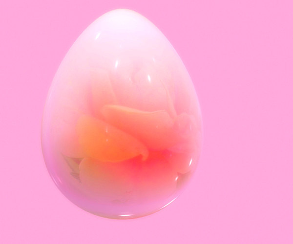 Glass Egg - Floral 2