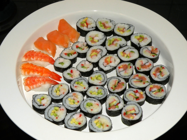 Plate with Sushi