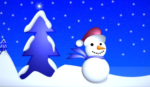 Snowman 3: A cute little snowman with a snow-covered tree in the background, and a twinkling, star filled sky. You may prefer:  http://www.rgbstock.com/photo/2dyVR4H/Snowman+Graphic  or:  http://www.rgbstock.com/photo/2dyX13u/Snowman+2