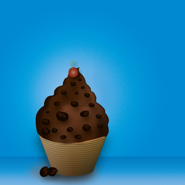 Chocolate Ice Cream - Blue