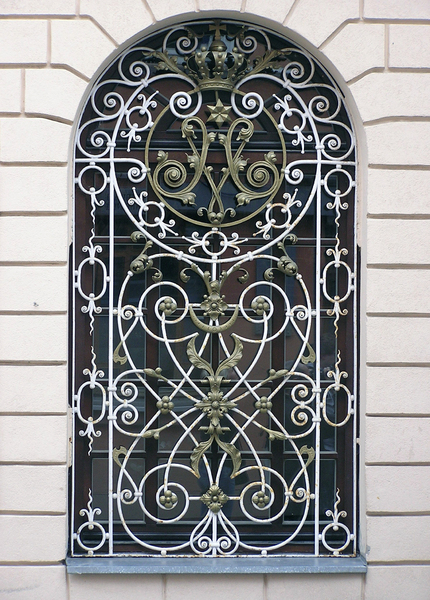 Decorative barred window