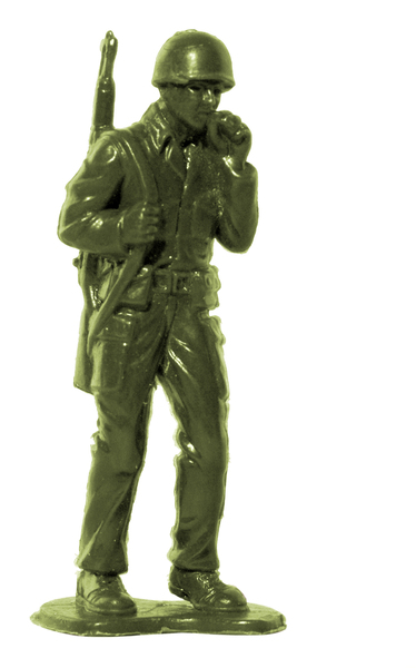 Plastic Army Man: Plastic toy soldier