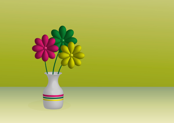 Flowers RGY 3D