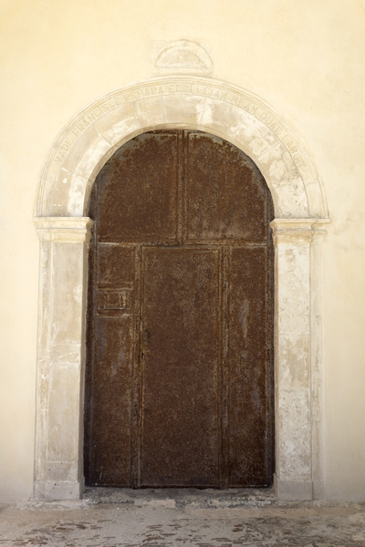 Old metal door