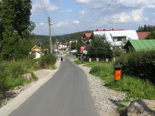 Street in the mountain town