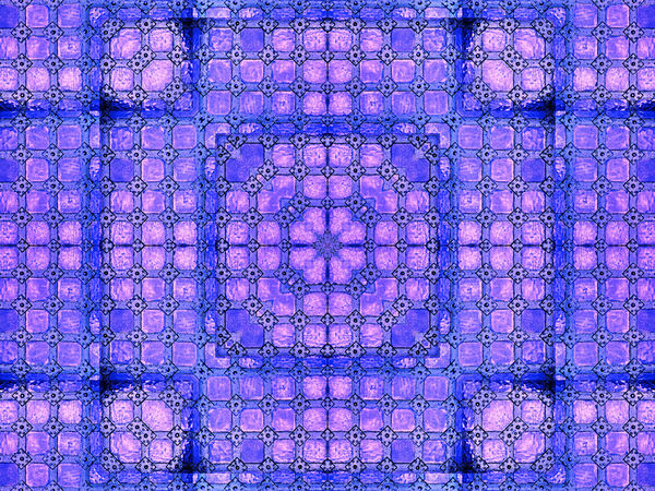 riveted purple-blue matrix