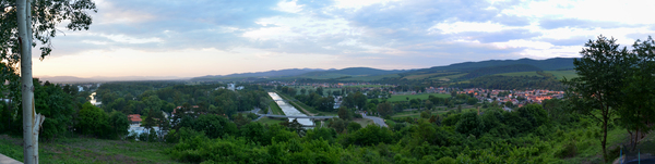 large landscape panorama: Pretty large panorama photo from Piestany, Slovakia.