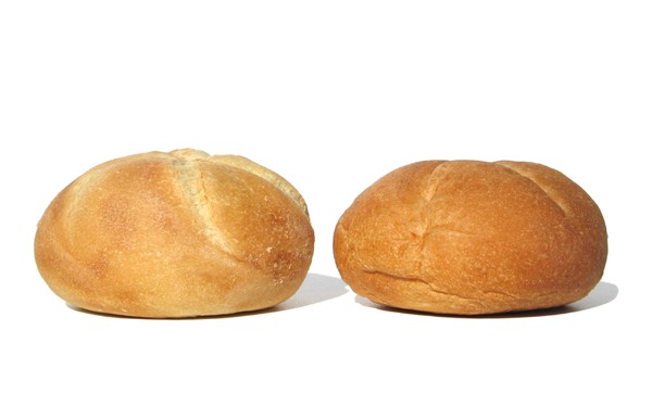 dois pães: 