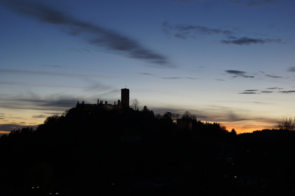 castle sunset in austria