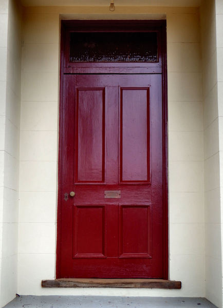 red-brown door entrance1