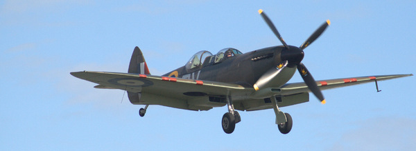 Spitfire: Low level flyover