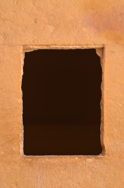 Empty stone window