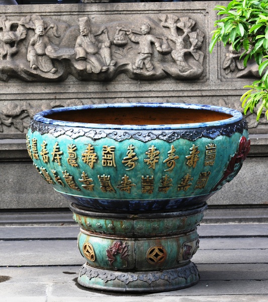 traditional plant vase