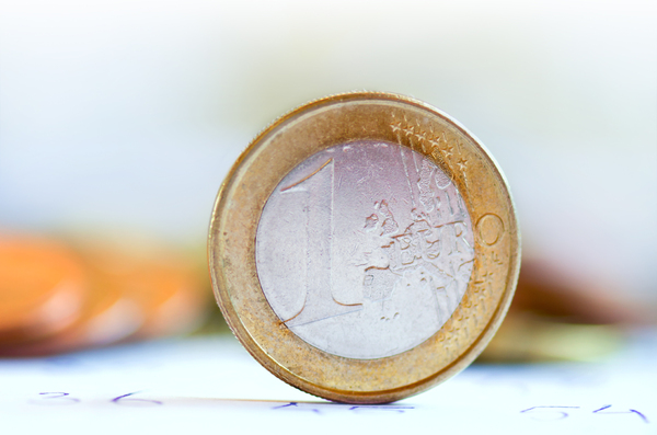 Euro coin close-up