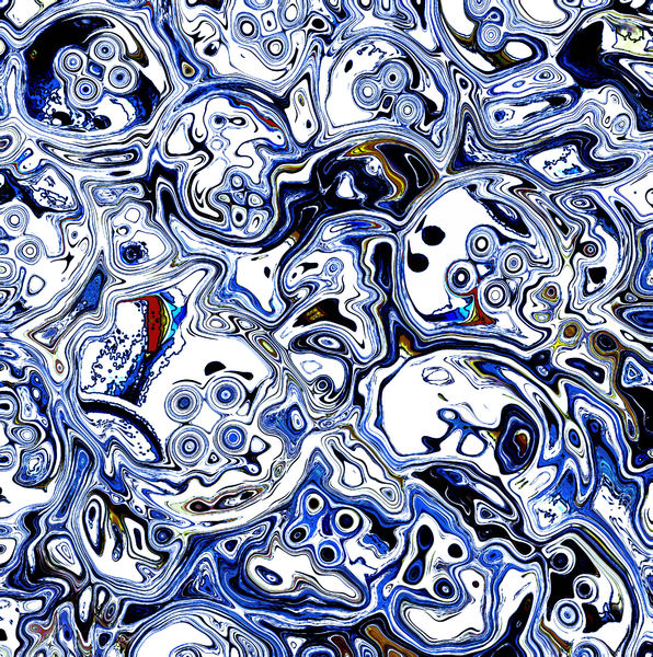 mixed blue swirls background1