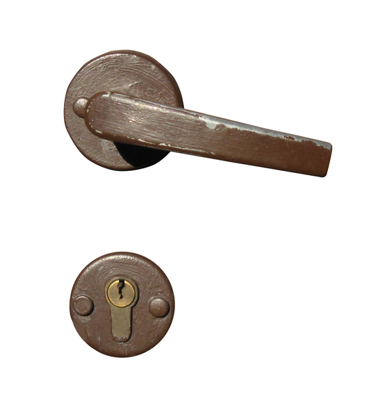 Keyhole and a handle