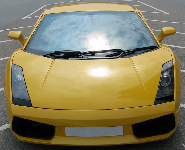 yellow sports car: yellow sports car