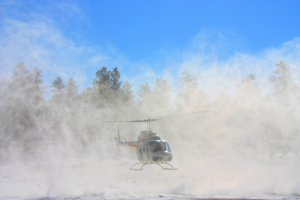 Helicopter snowstorm 1