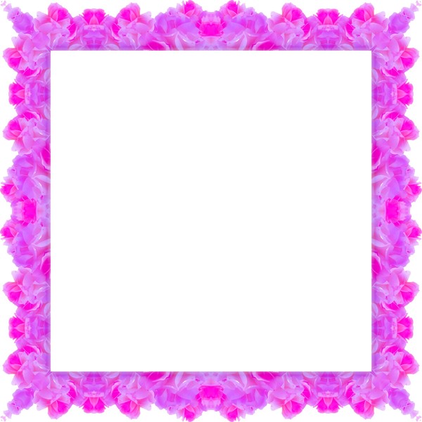Square Floral Frame 4