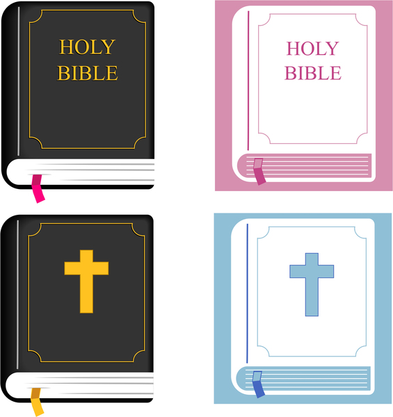 Bible Clipart: Holy bible clipart set.