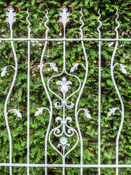 wrought-iron fence