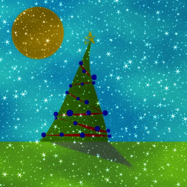 Fantasy Christmas Tree 6: A starry, sparkly colourful Christmas scene. You may prefer:  http://www.rgbstock.com/photo/onlx1cY/Merry+Grungy+Christmas+1  or:  http://www.rgbstock.com/photo/2dyVQYr/Abstract+Christmas+Tree