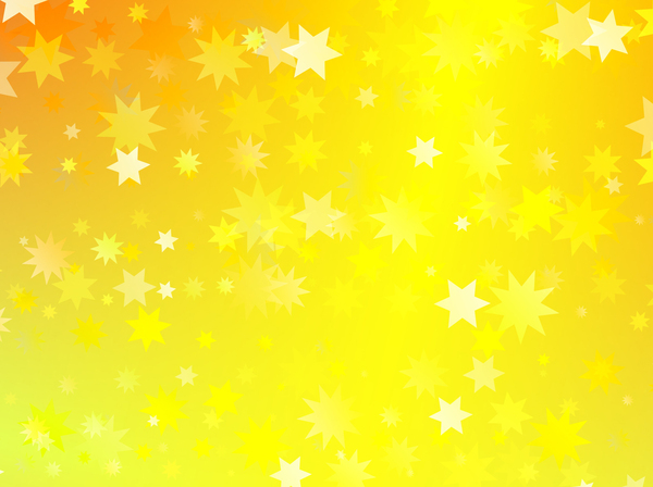 Gold Stars Abstract Pattern