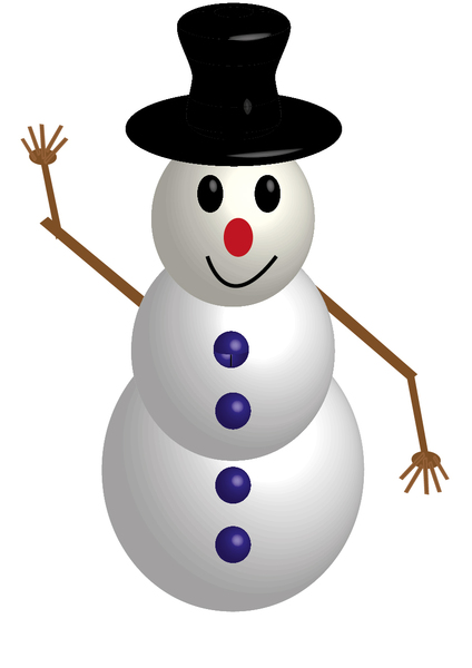 traditional snowman 3