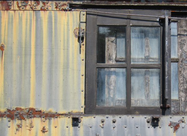 Old train window