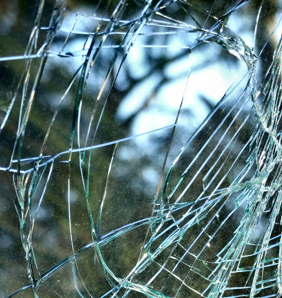 glass spider web