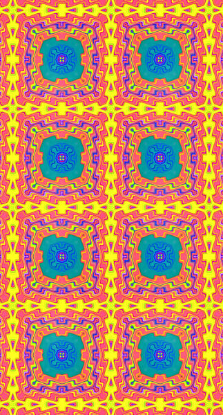 yellow linked pattern