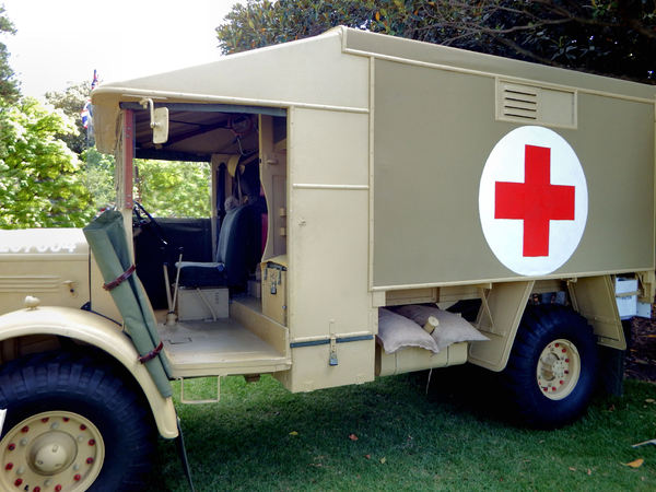 WWII medical transport vehicle