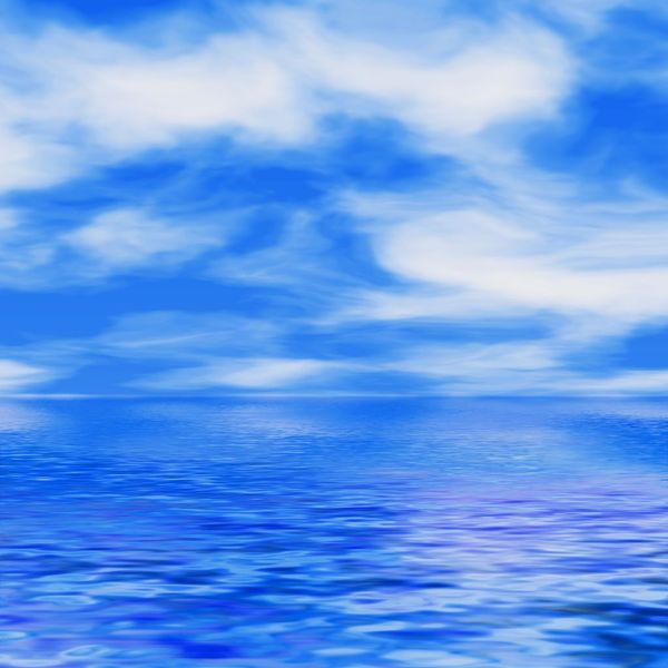 water with clouds