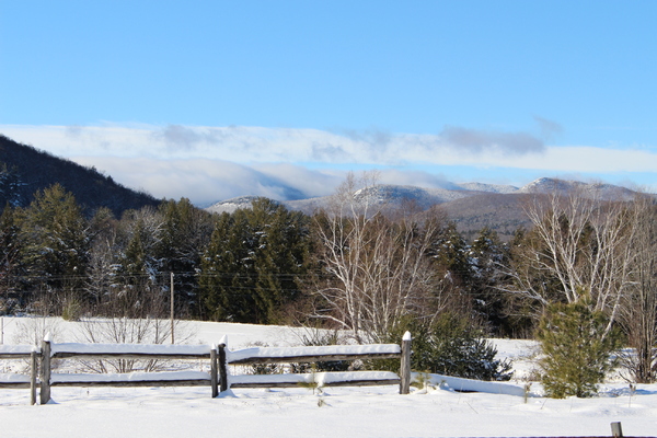 Adirondack winter scene