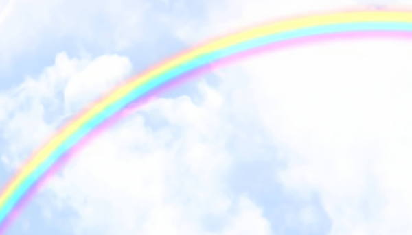 arco iris y el cielo: 