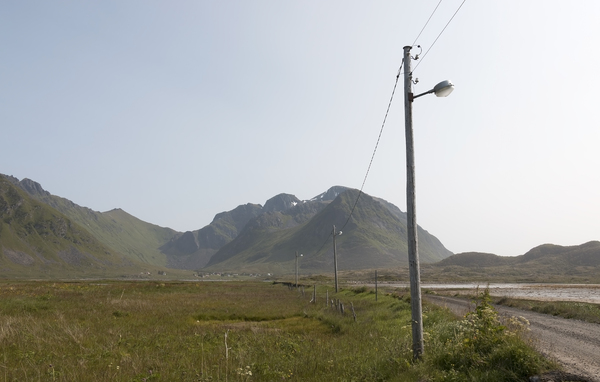 Landscape with telegraph poles